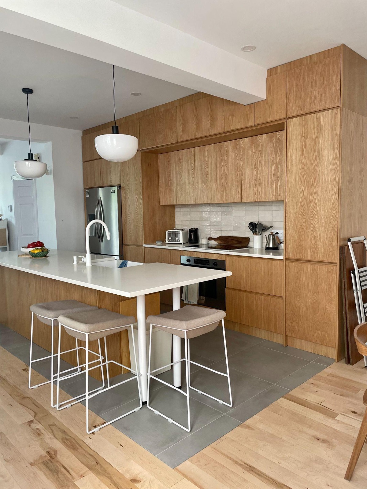 Pièce de vie de la maison de la rue Sherbrooke